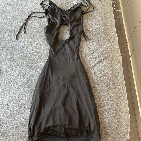 Lucy in the Sky Black Cut Out Dress - Picture 1 of 5